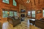 A living room that you can cuddle up or stretch out in